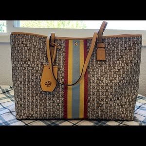 Tory Burch Gemini Canvas Tote Bag